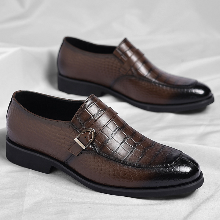 Elegant Collection | Mens Black Leather Loafers with Cushioned Sole | Stylish Comfort for Everyday Wear 2