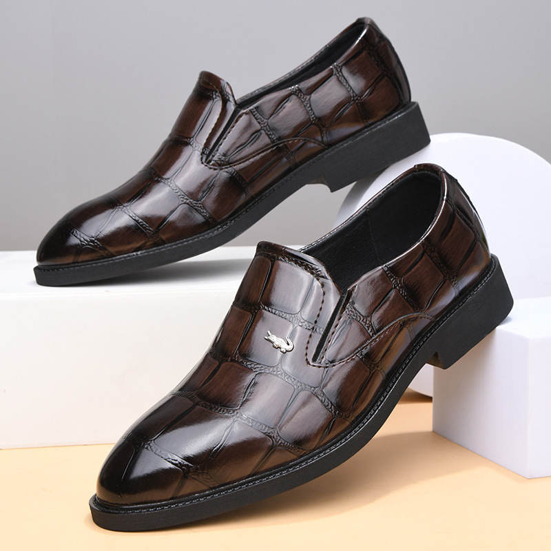 Bergamo Collection | Mens Loafers with Genuine Leather & Crocodile Embossing | Stylish Slip-On Design for Professional Appeal 6