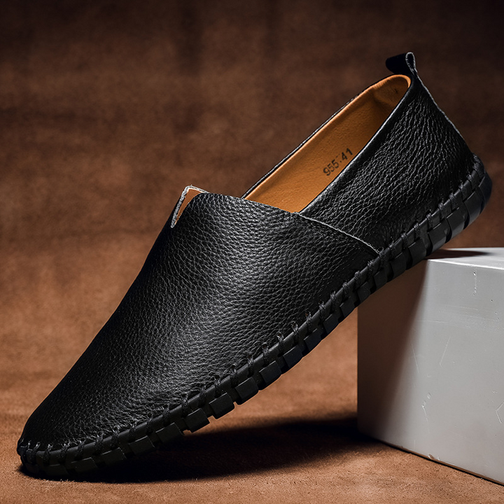 Millepied Collection | Black Loafers for Women with Slip-On Design | Comfortable Leather Footwear for Everyday Wear 1