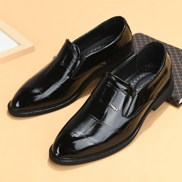Bergamo Collection | Mens Loafers with Genuine Leather & Crocodile Embossing | Stylish Slip-On Design for Professional Appeal 2