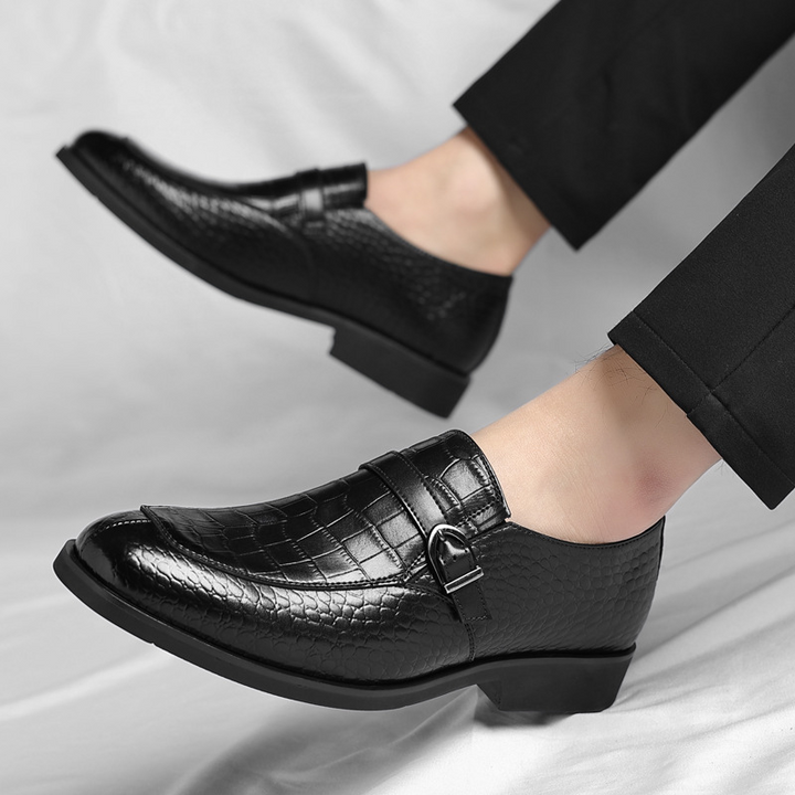 Elegant Collection | Mens Black Leather Loafers with Cushioned Sole | Stylish Comfort for Everyday Wear 10
