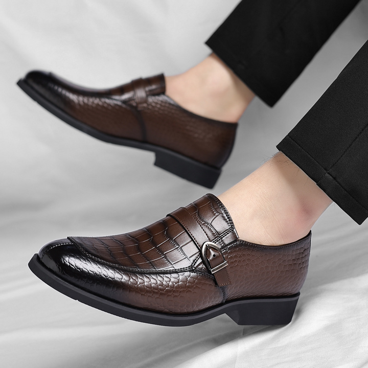 Elegant Collection | Mens Black Leather Loafers with Cushioned Sole | Stylish Comfort for Everyday Wear 4