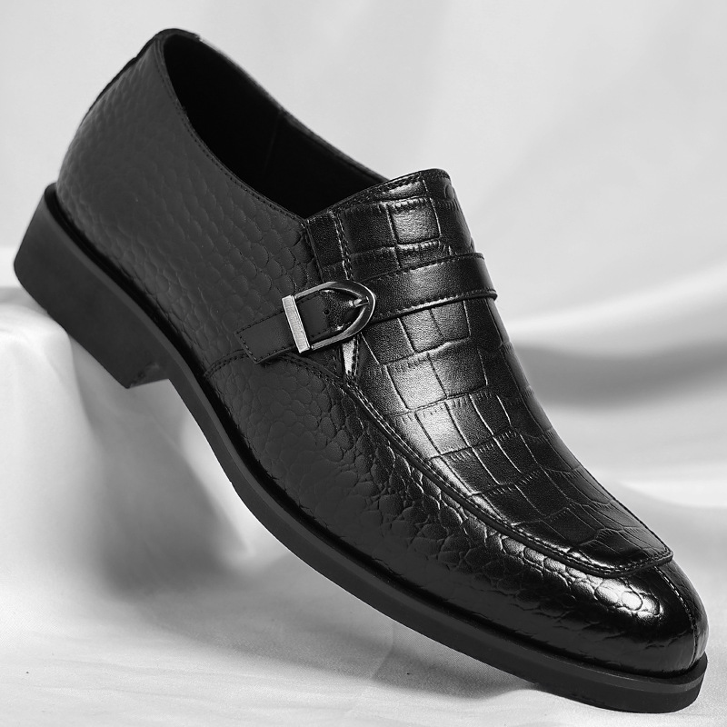 Elegant Collection | Mens Black Leather Loafers with Cushioned Sole | Stylish Comfort for Everyday Wear 6