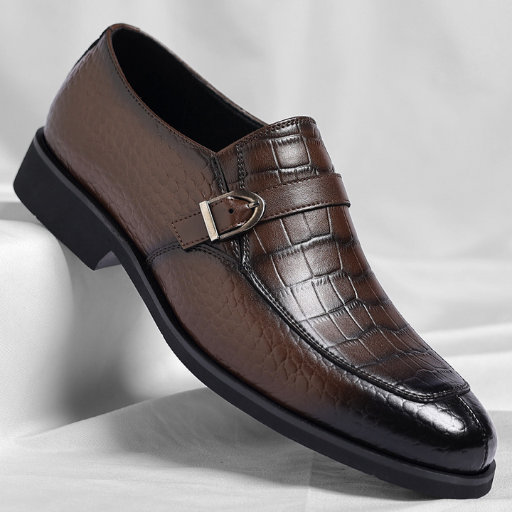 Elegant Collection | Mens Black Leather Loafers with Cushioned Sole | Stylish Comfort for Everyday Wear 1