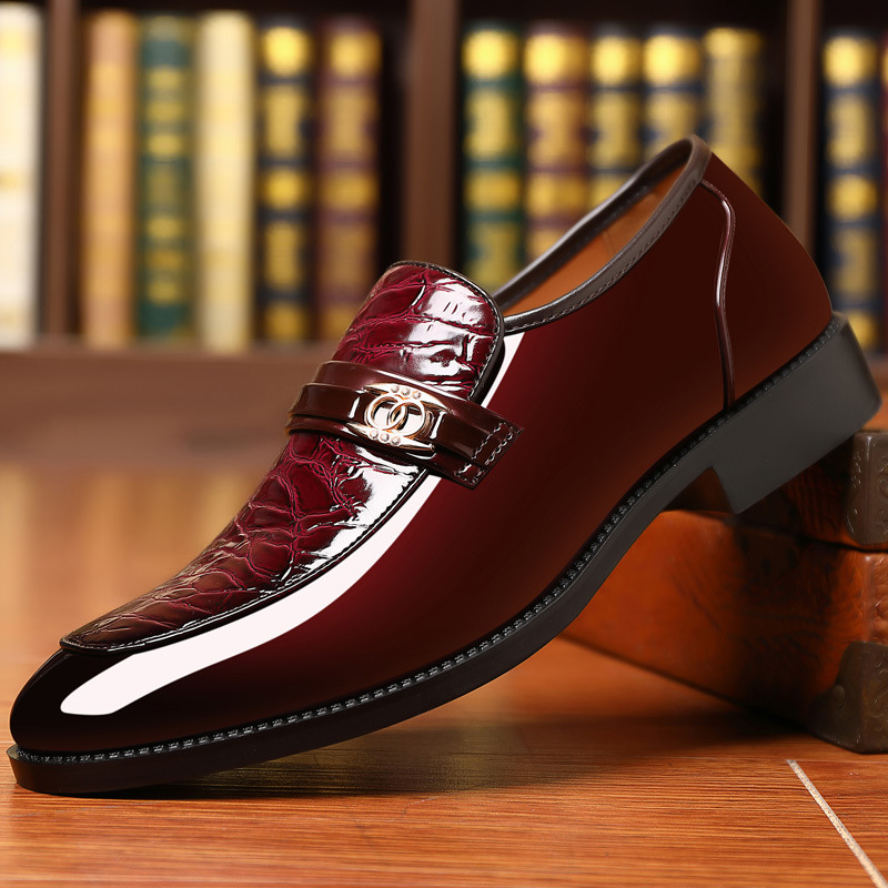 Elegant Loafers | Black Patent Leather Slip-Ons with Croc-Embossed Vamp | Modern Luxury for Timeless Style 6