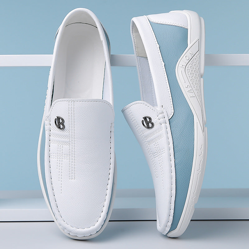 Genuine Leather Loafers for Women with Cushioned Footbed | Stylish Two-Tone Design for All-Day Comfort 4
