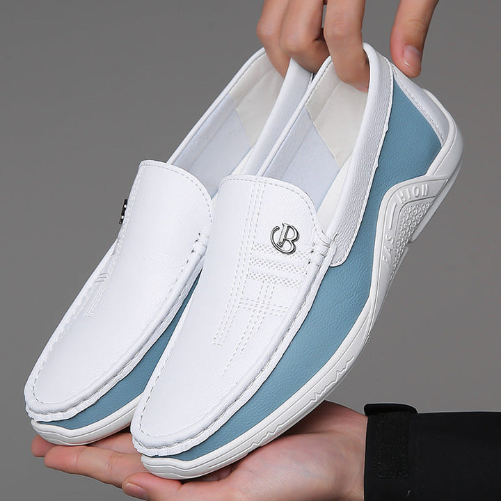 Genuine Leather Loafers for Women with Cushioned Footbed | Stylish Two-Tone Design for All-Day Comfort 11