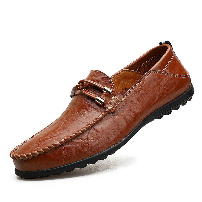 Genuine Leather Mens Loafers with Ergonomic Comfort Sole | Black Stylish Design for All-Day Wear 17