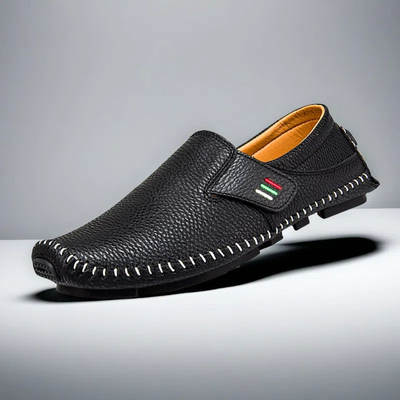 Pelle Italia | Genuine Leather Loafers with Cushioned Insole | Stylish Slip-On Design for All-Day Comfort 4