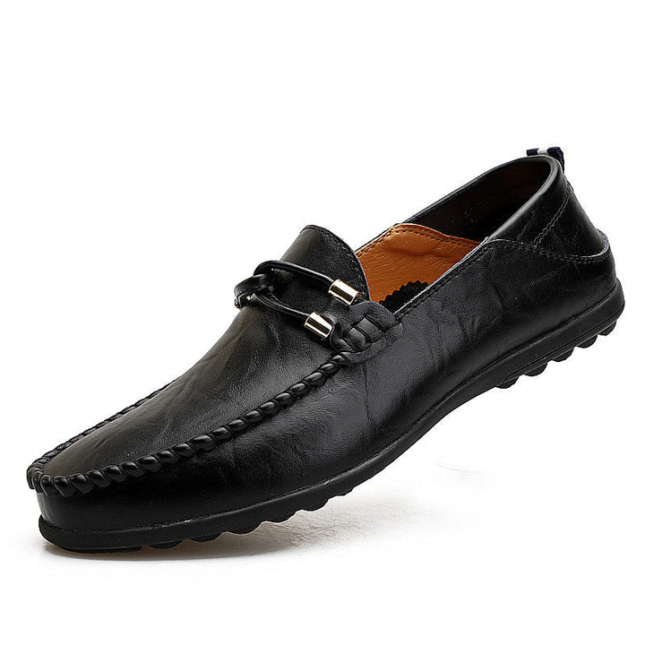 Genuine Leather Mens Loafers with Ergonomic Comfort Sole | Black Stylish Design for All-Day Wear 19