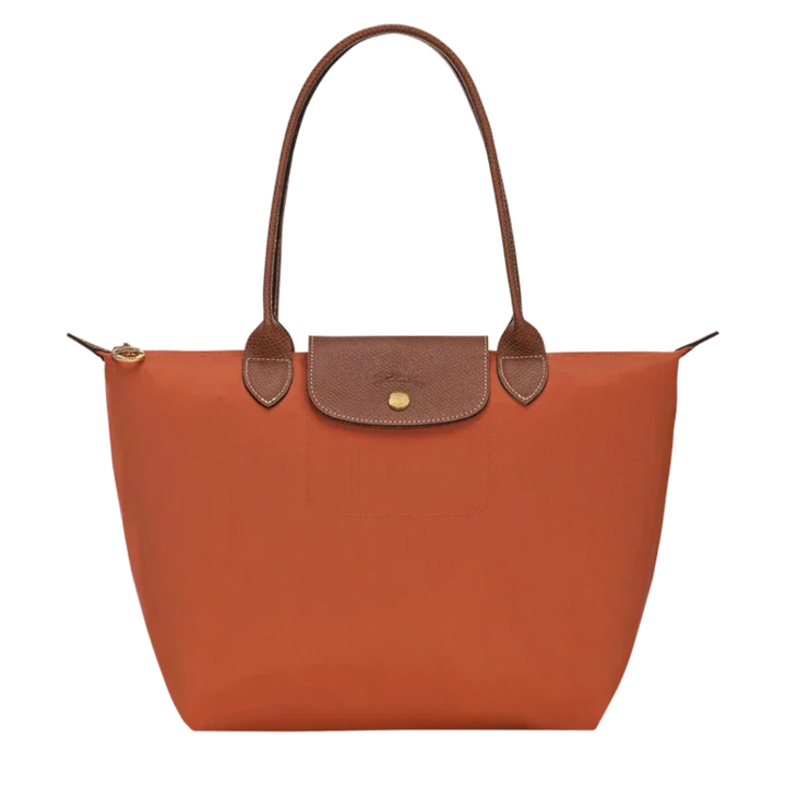 Large Le Pliage Tote Bag – Lightweight Everyday Women's Shoulder Bag in Brick