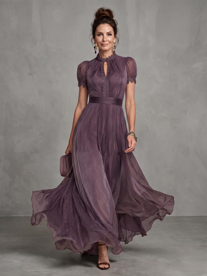 Ashley | Elegant Chiffon Maxi Dress