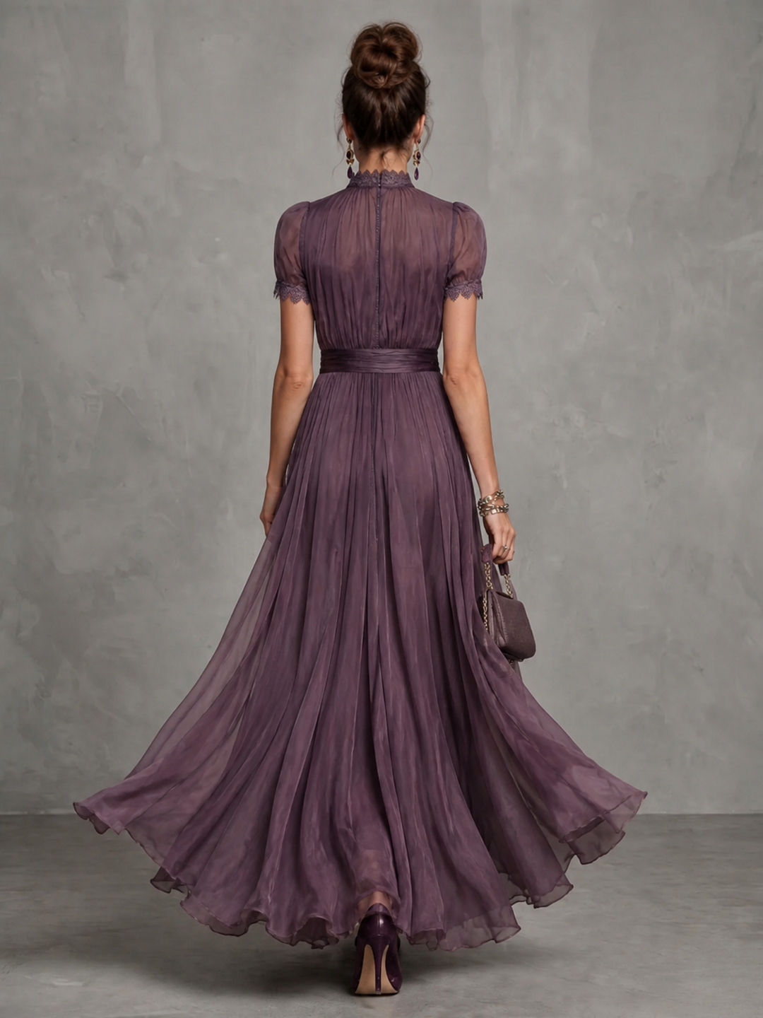 Ashley | Elegant Chiffon Maxi Dress