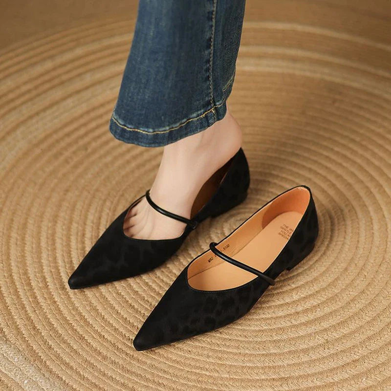 Calista Leather Flats