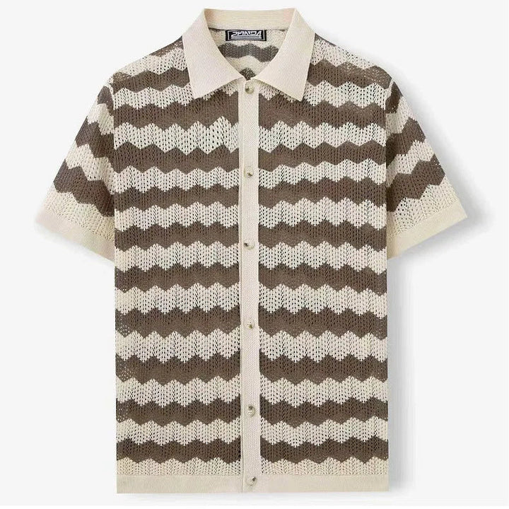 Palmero Knit Button Up