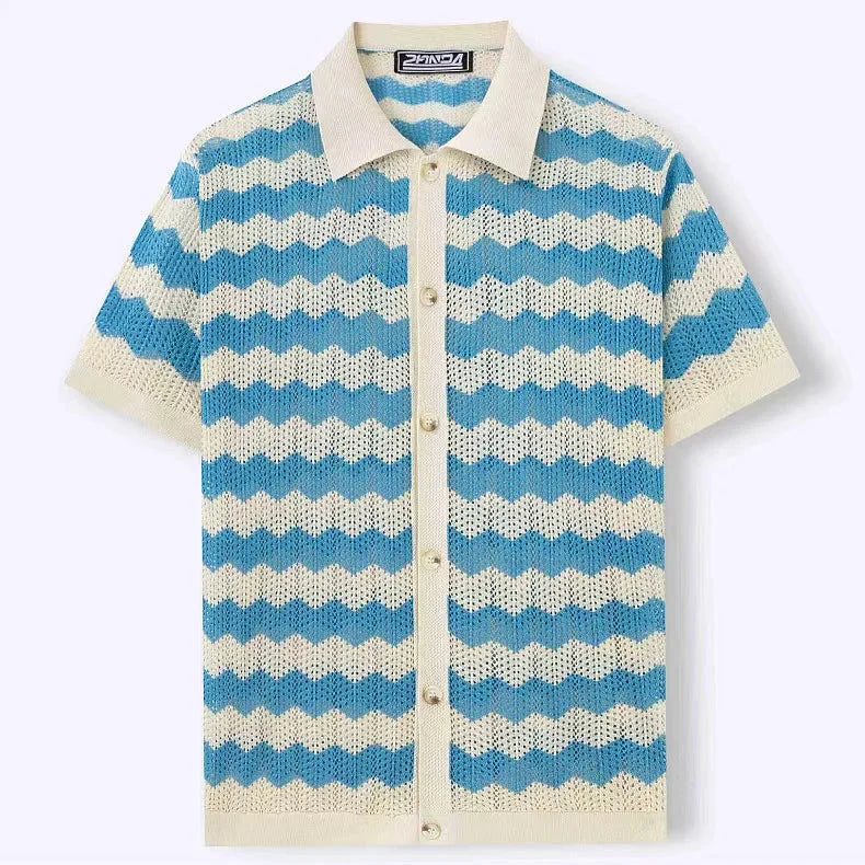 Palmero Knit Button Up
