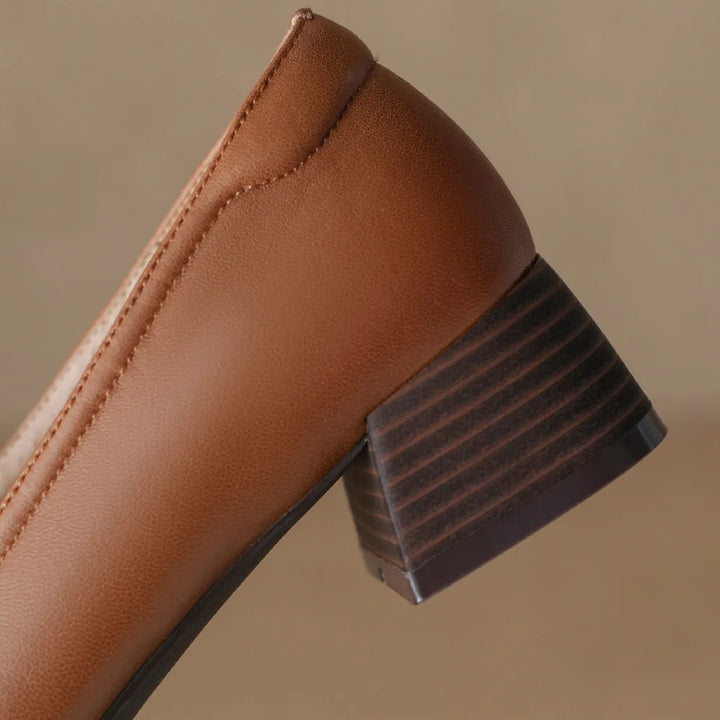 Aveline Genuine Leather Heels