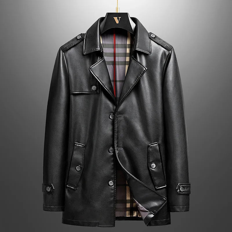 Belmeyer Leather Overcoat