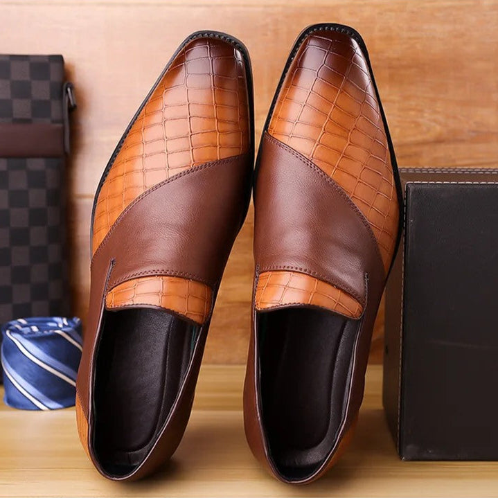 Garrison Collection | Black Leather Loafers with Padded Insole | Comfortable Slip-On Design for Everyday Wear 3