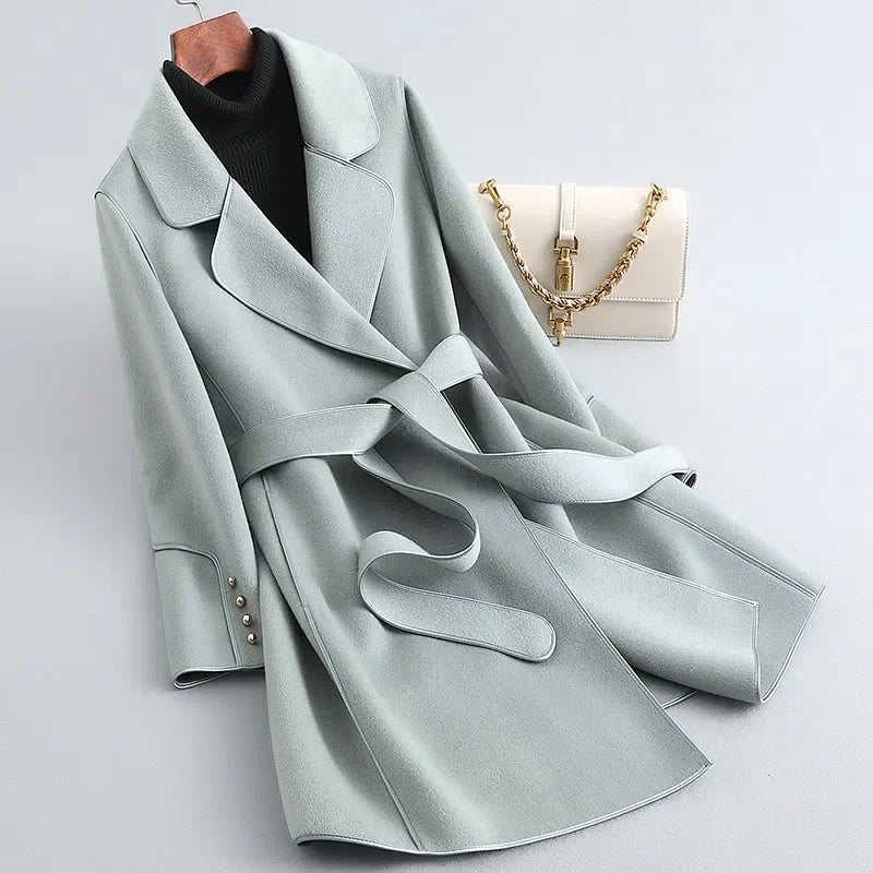 Elisie Belted Wrap Coat