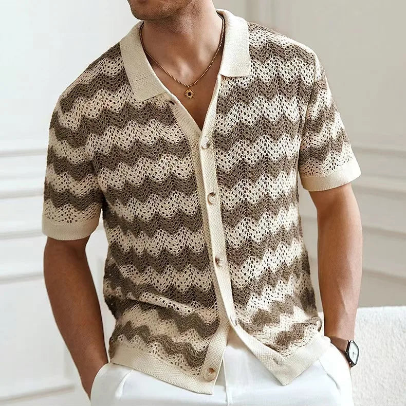 Palmero Knit Button Up