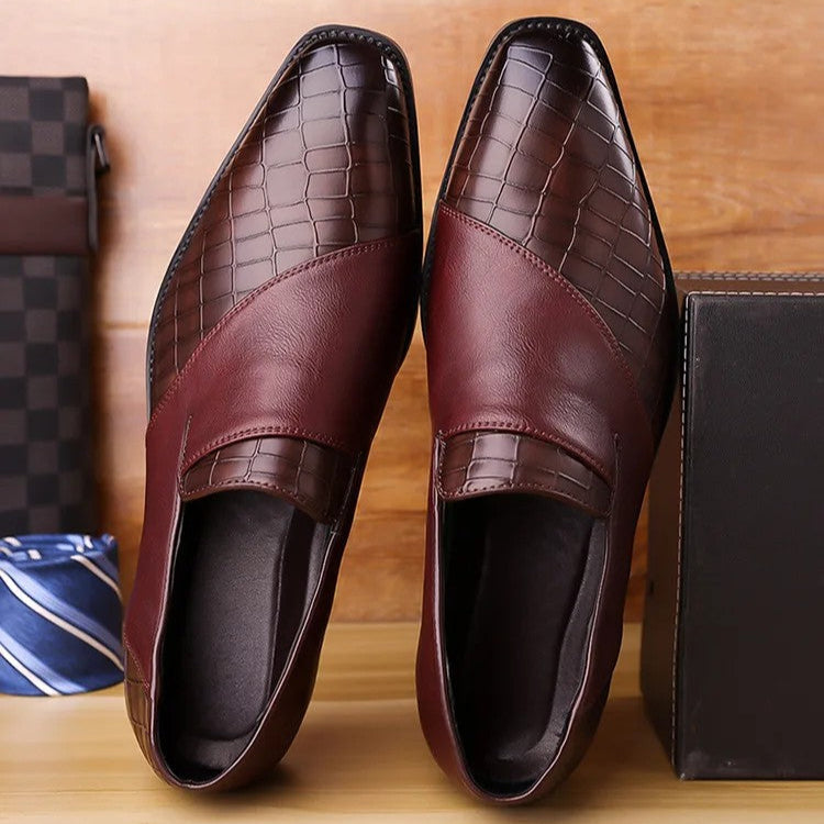 Garrison Collection | Black Leather Loafers with Padded Insole | Comfortable Slip-On Design for Everyday Wear 6