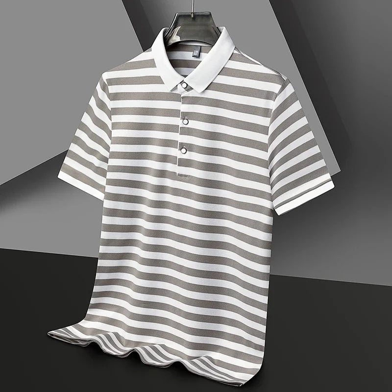 Broughton Striped Cotton Polo