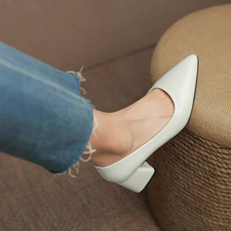 Orlena Leather Heels