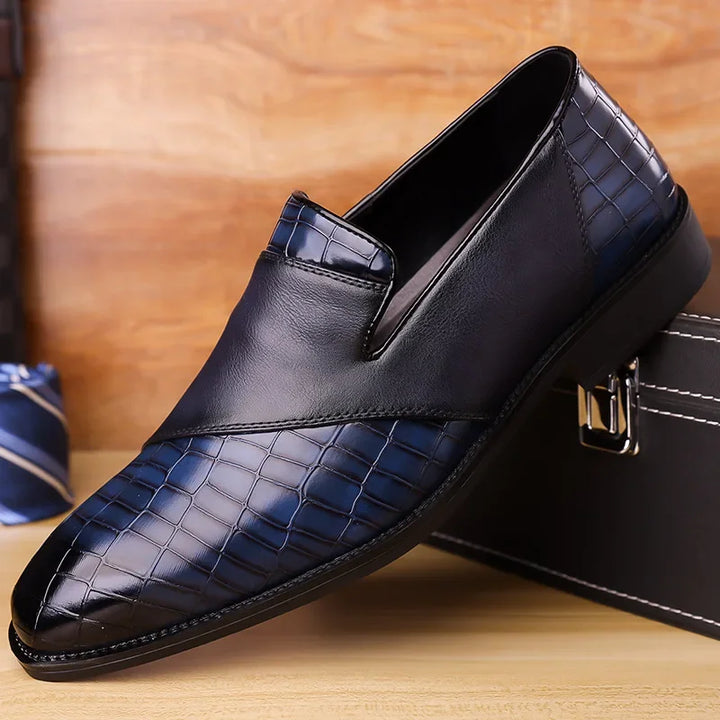 Garrison Collection | Black Leather Loafers with Padded Insole | Comfortable Slip-On Design for Everyday Wear 11
