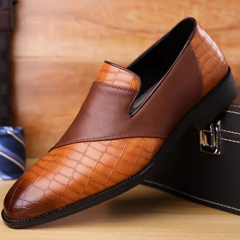 Garrison Collection | Black Leather Loafers with Padded Insole | Comfortable Slip-On Design for Everyday Wear 2
