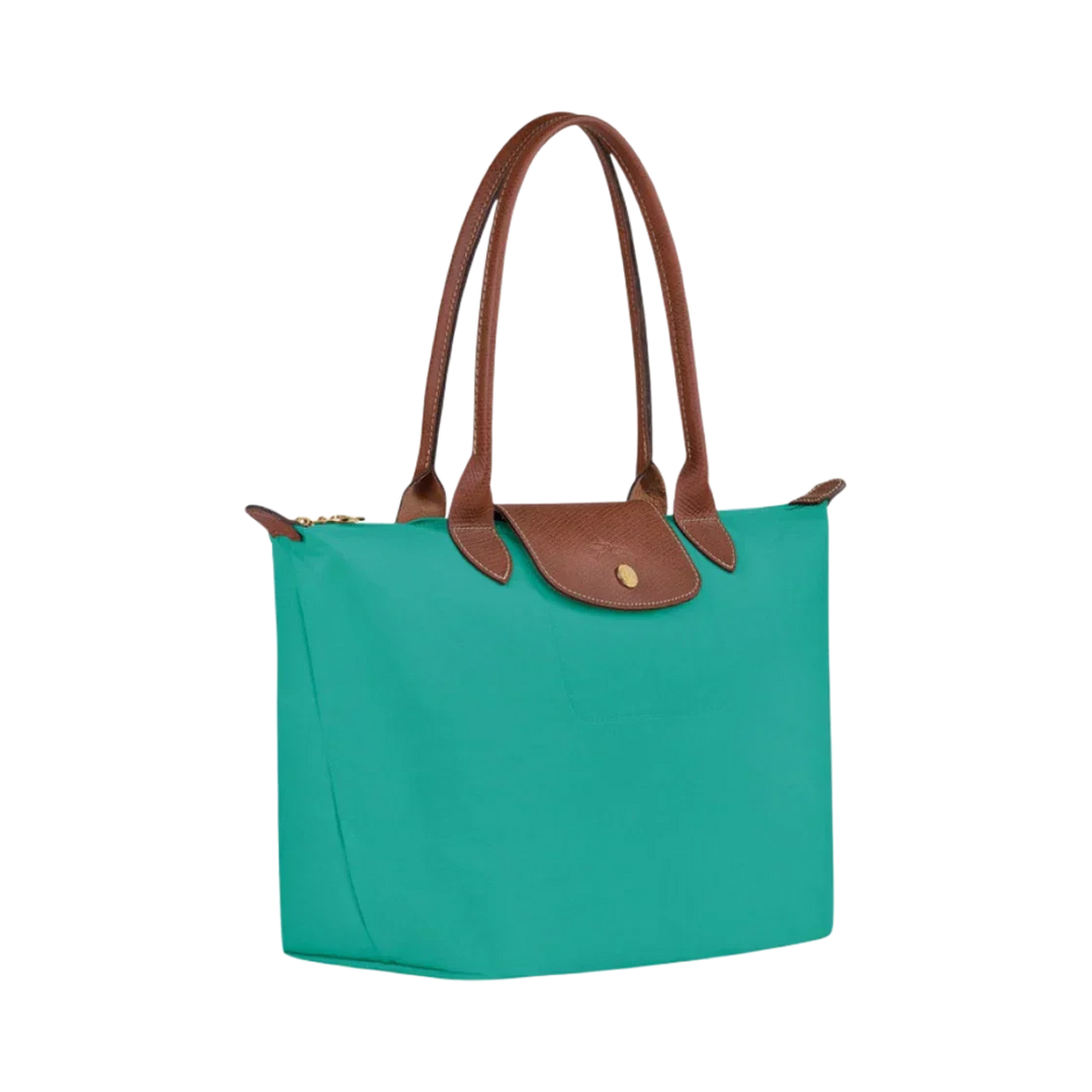 Large Le Pliage Tote Bag – Lightweight Everyday Women's Shoulder Bag in Turquoise
