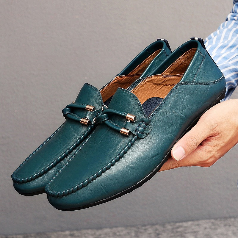 Genuine Leather Mens Loafers with Ergonomic Comfort Sole | Black Stylish Design for All-Day Wear 15