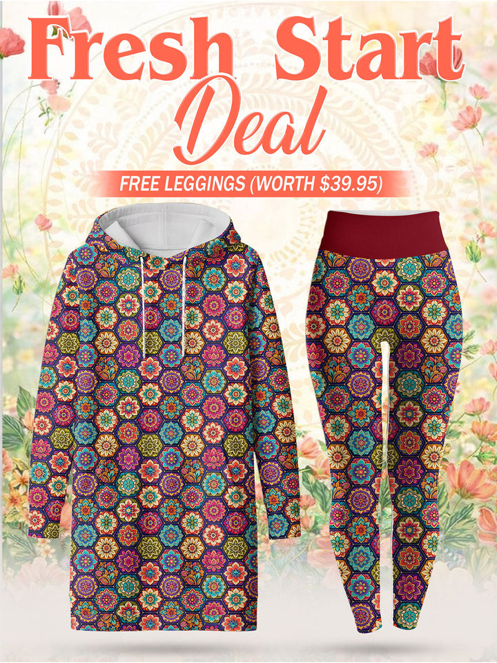 "Flower" Hoodie Dress & Leggings Deal
