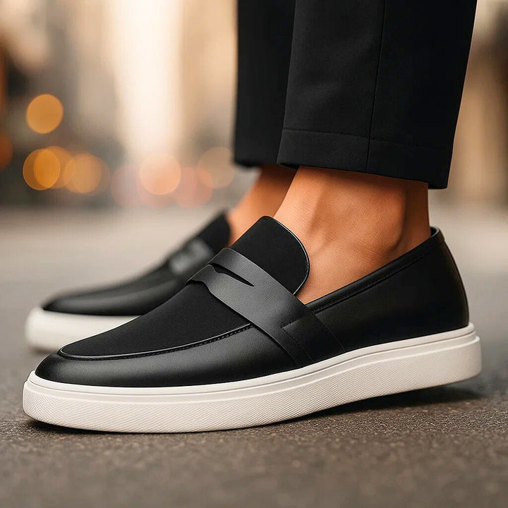 Lusso Collection | Black Loafers for Women with Cushioned Footbed | Stylish Comfort for Everyday Wear 9