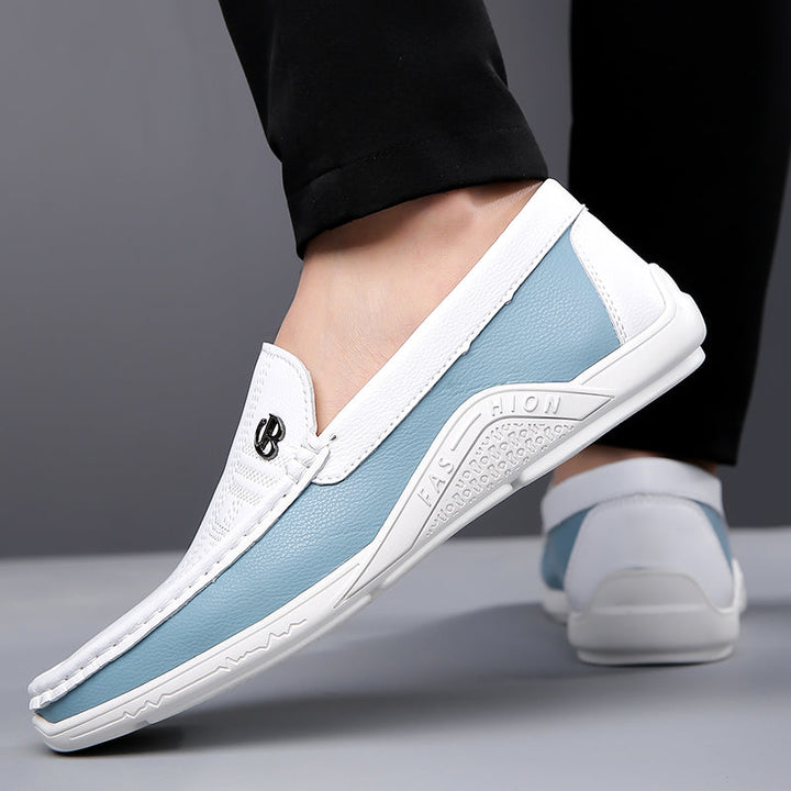 Genuine Leather Loafers for Women with Cushioned Footbed | Stylish Two-Tone Design for All-Day Comfort 6