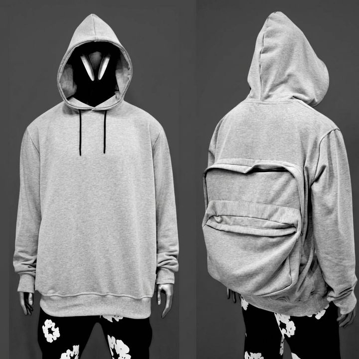 Hoodie with Hidden Back Pocket – Travel, Hiking & Festival Pullover