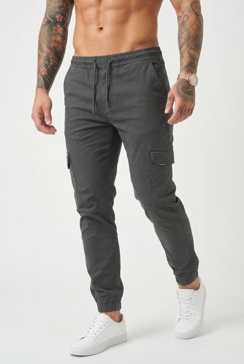 Cargo Jogger Pants | Comfortable Mens Joggers with Elastic Waistband | Relaxed Fit for Everyday Wear 1