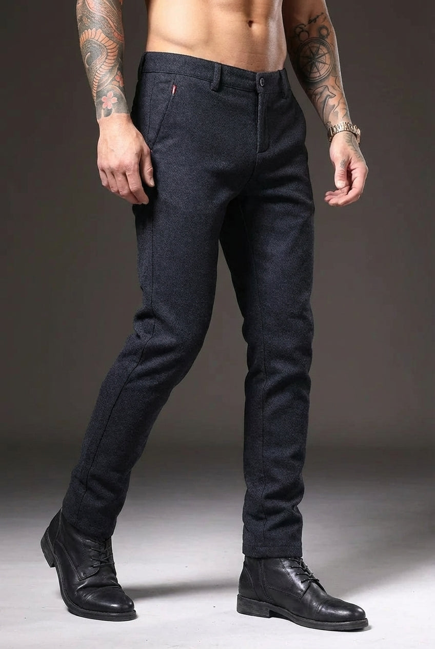 Luca | Slim Fit Pants in Ultra-Soft Cotton Blend with Stretchy Comfort | Versatile Style for Any Occasion 1