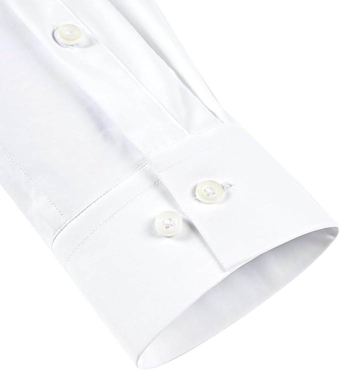 Men’s Stretch Dress Shirt – Slim & Muscle Fit, Wrinkle-Free